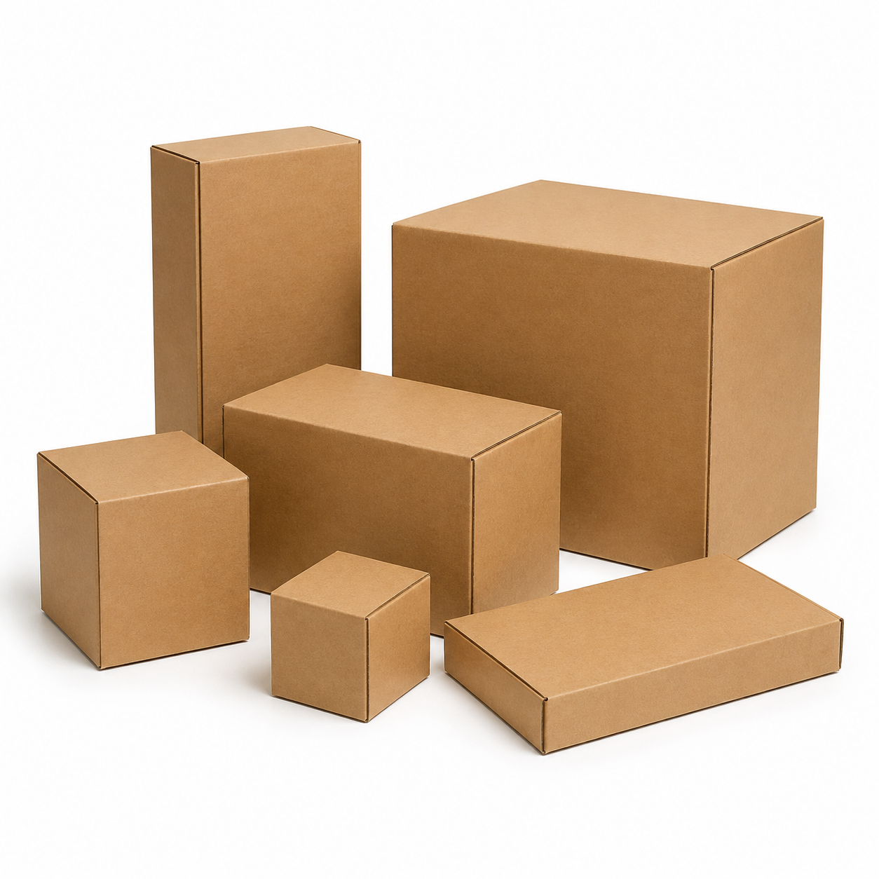Custom Die Mold in kraft brown